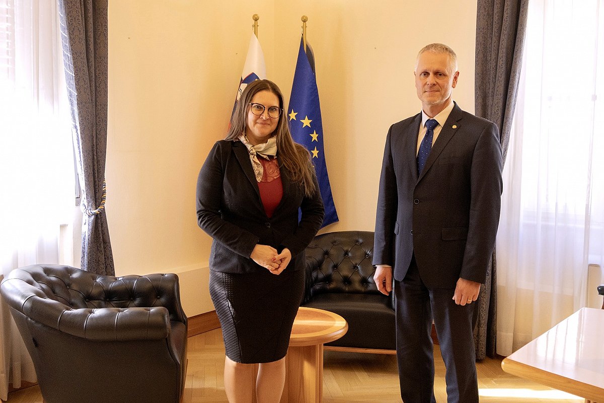 Predsednik Vrhovnega sodišča dr. Damjanu Orož in ministrica za pravosodje Maja Čuk Adamič